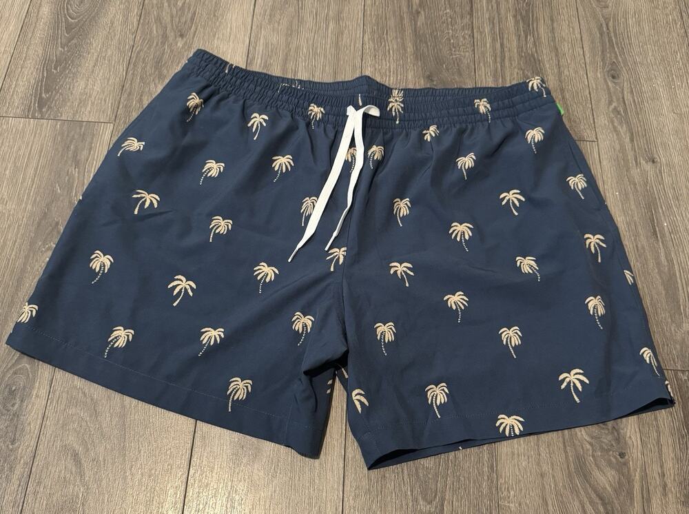 Chubbies Men’s The Midnight Palms Lined Classic Swim Trunk Blue XXL